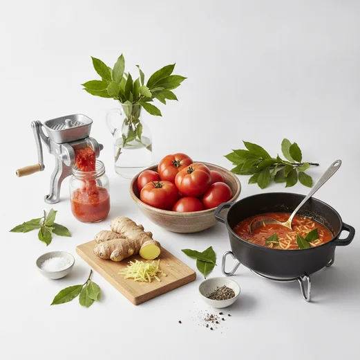Come nasce una salsa artigianale al pomodoro, zenzero e alloro